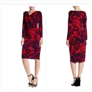 Tahari Johanna Printed Dress